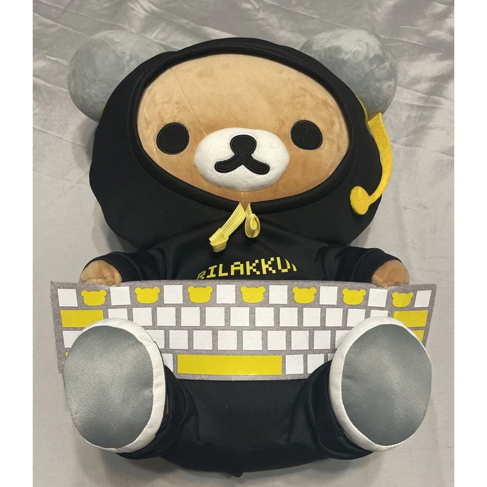 New With Tags $50 Rilakkuma San-X Original Gamer Series Plush 17 inch Plush